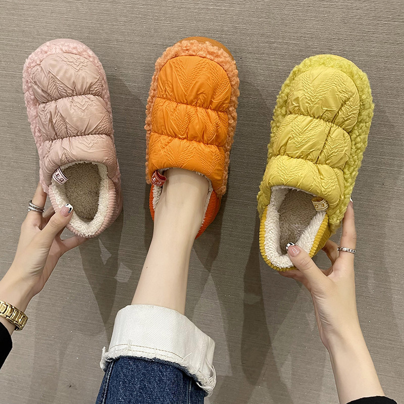 洋秀儿韩版橡胶底包根棉鞋