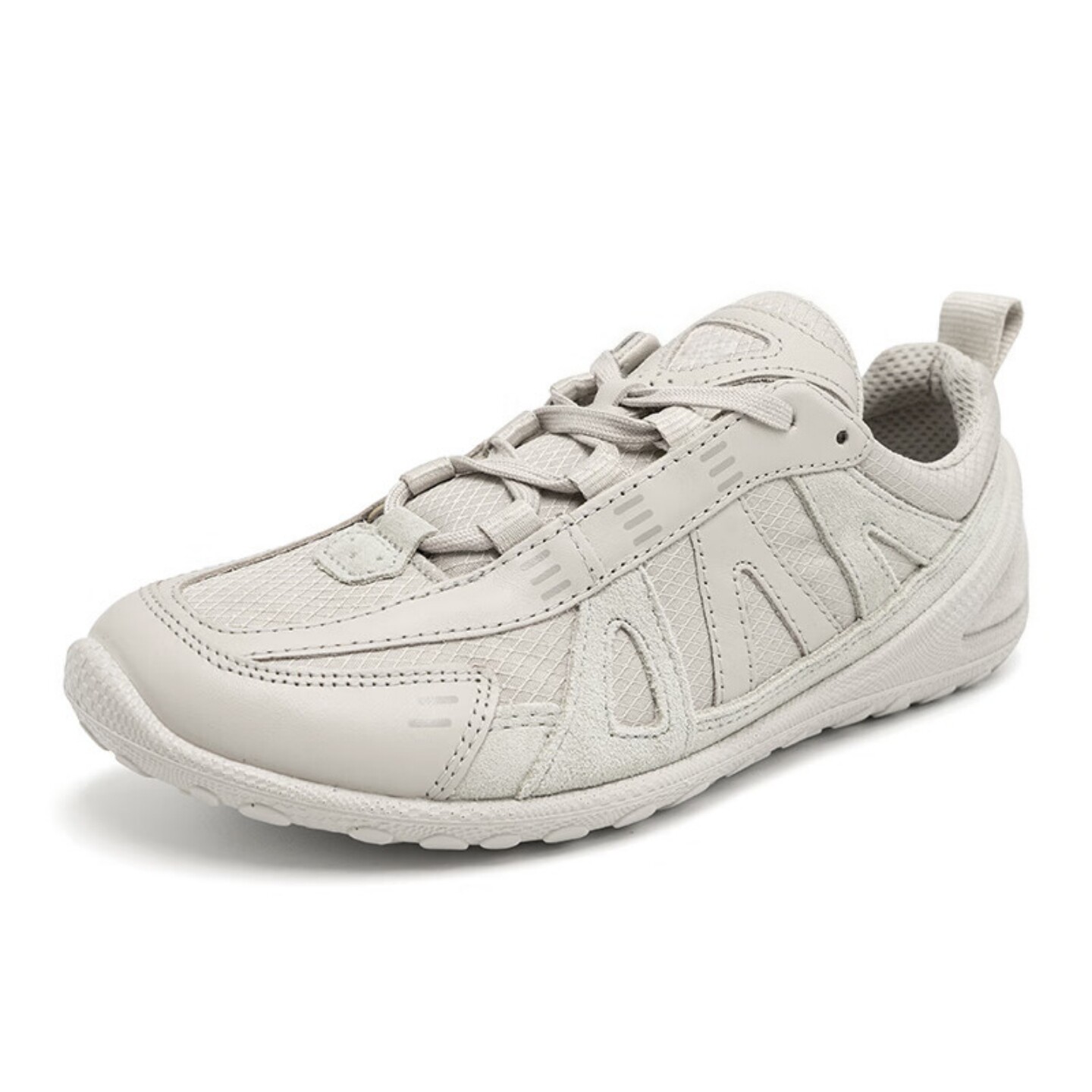 撤柜男鞋牛皮户外休闲鞋时尚透气网面鞋舒适运动鞋健步轻盈跑步鞋