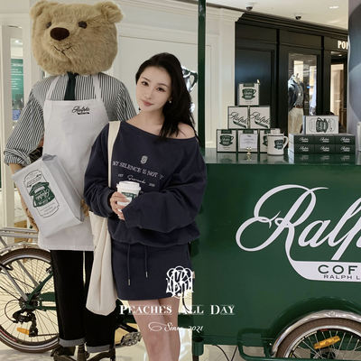 原创刺绣美式学院风卫衣套装