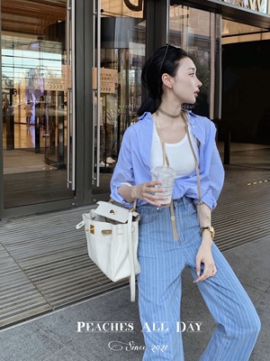 定制面料春夏2022棉直筒长裤宽松