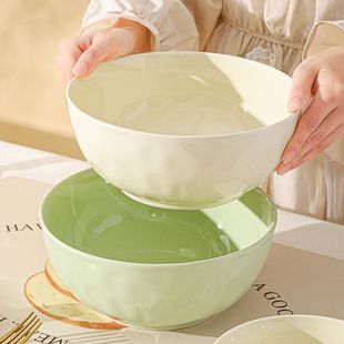 吃面碗拉面碗高颜值泡面碗大碗汤碗 奶油风陶瓷面碗家用新款