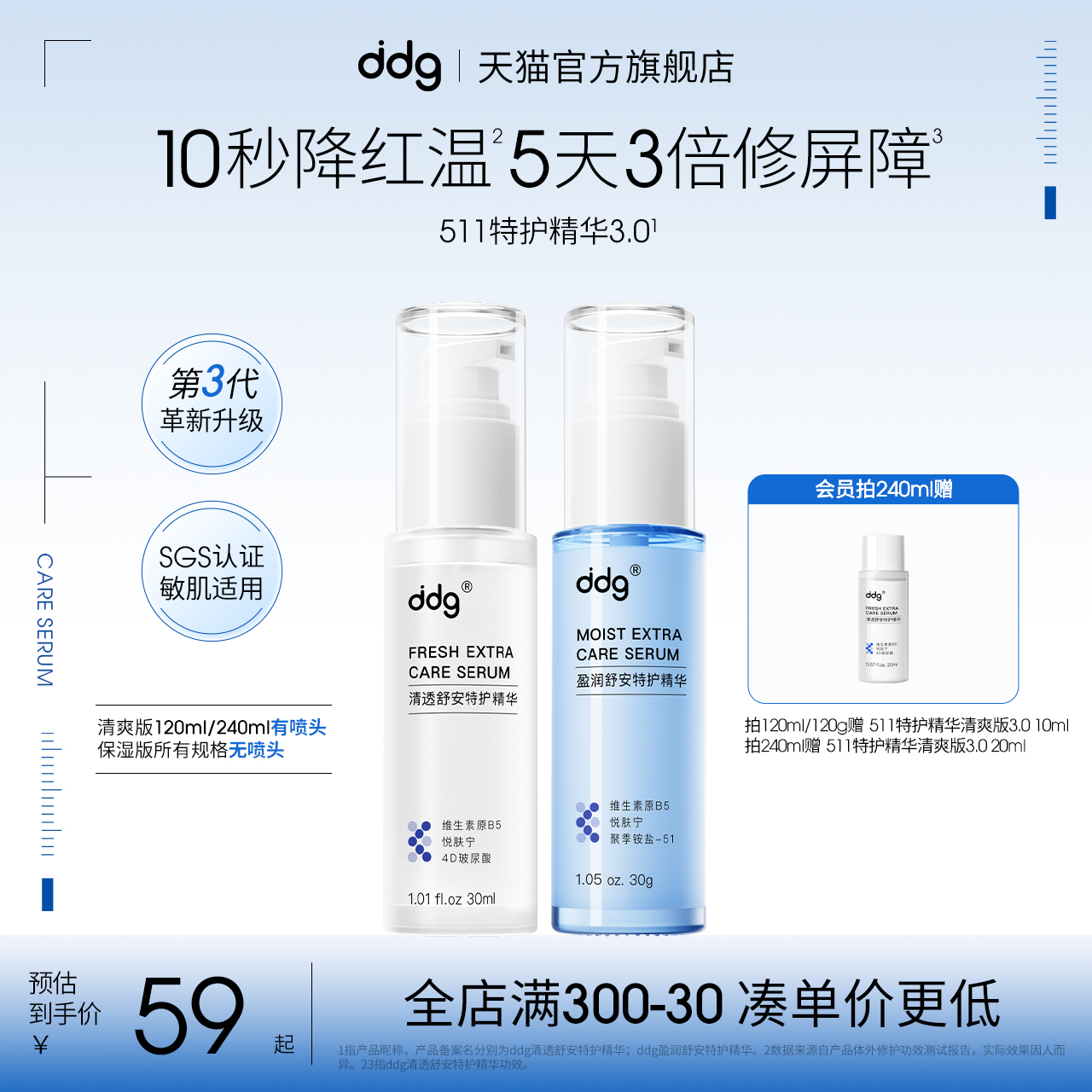 ddg511精华3.0|快速维稳褪红