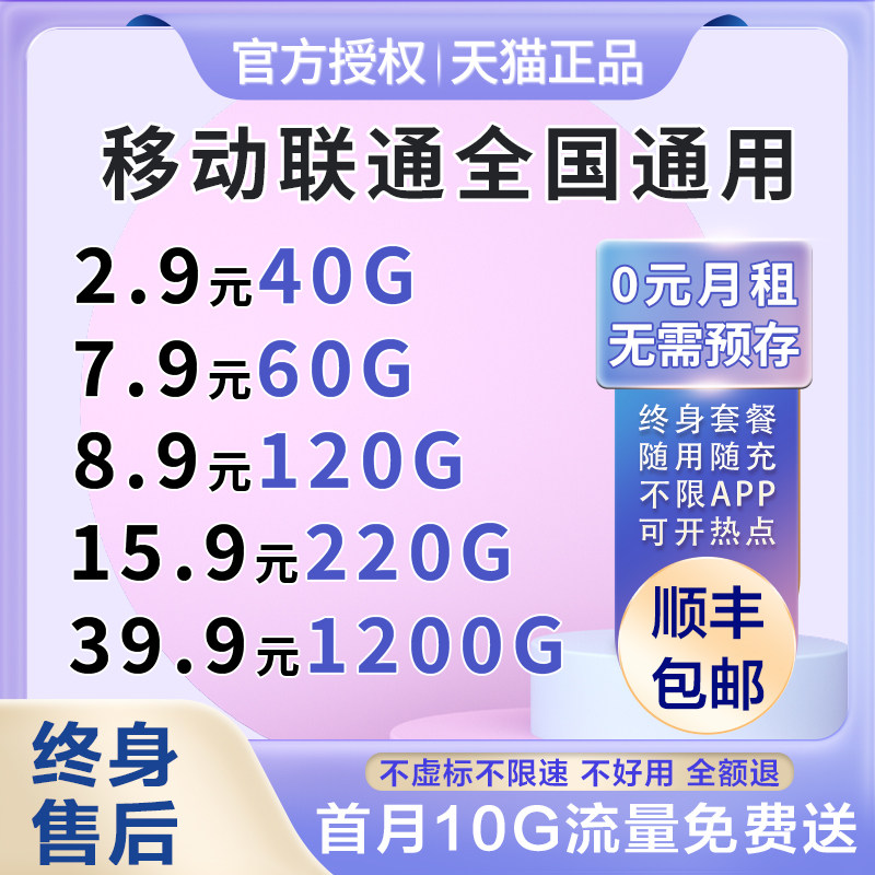 纯流量上网卡中国移动联通4g5g无号手机插卡流量包月卡无通话长期永久套餐无预存可wifi热点无限网卡全国通用使用感如何?