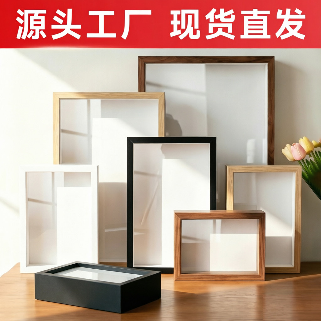 【源头工厂】干花相框手办空心立体形蝴蝶标本相框贝壳中空相框
