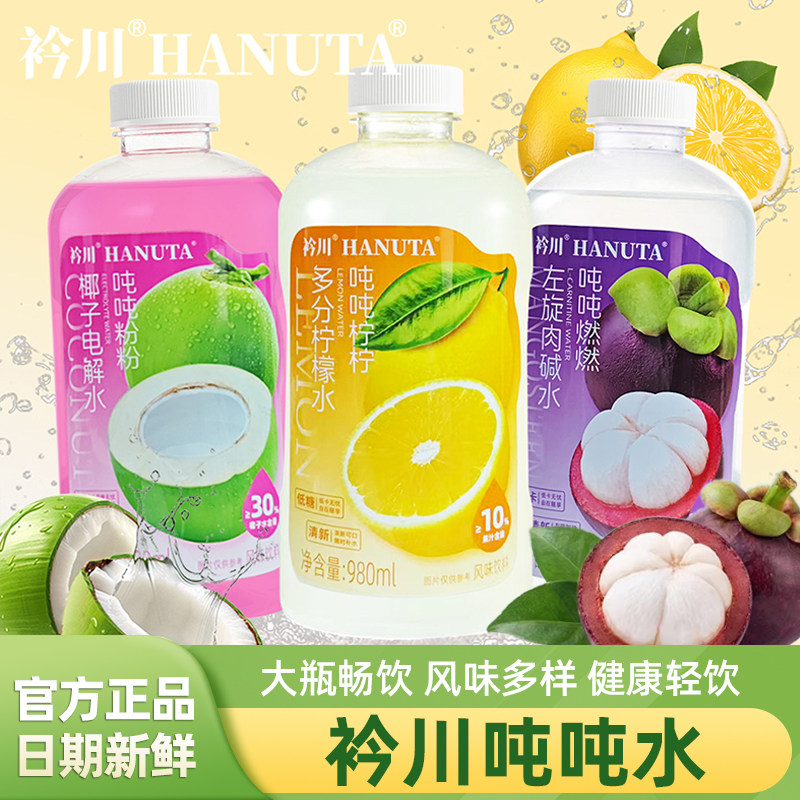 衿川吨吨水椰子电解水多分柠檬水左旋肉碱水风味果汁饮料果味饮品