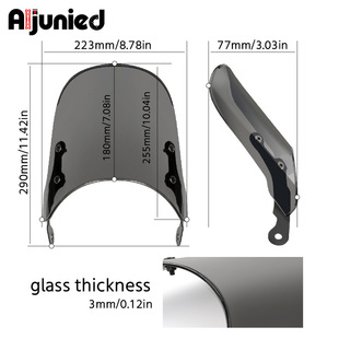 适用本田CB190SS CB400摩托车前挡风玻璃风镜导流罩风挡骑行配件