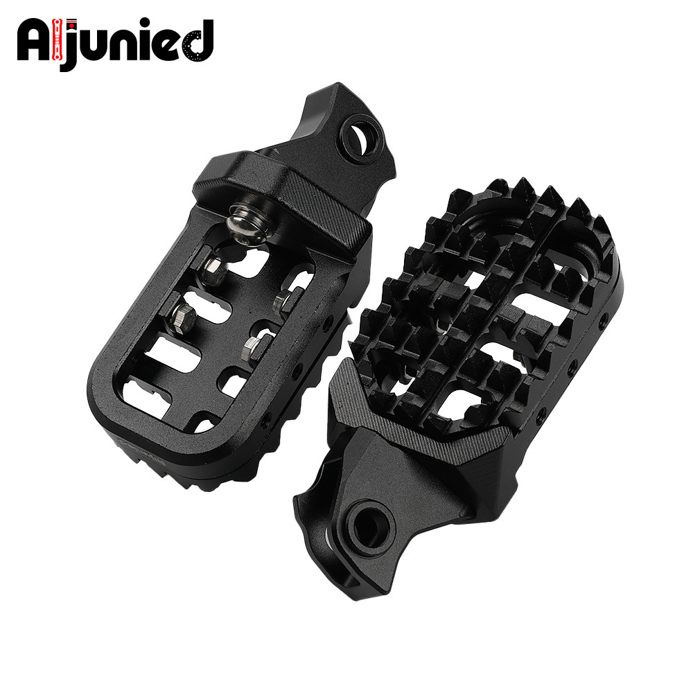 适用凯越450RALLY前脚踏改装越野摩托车铝合金前脚蹬脚踏脚钉配件