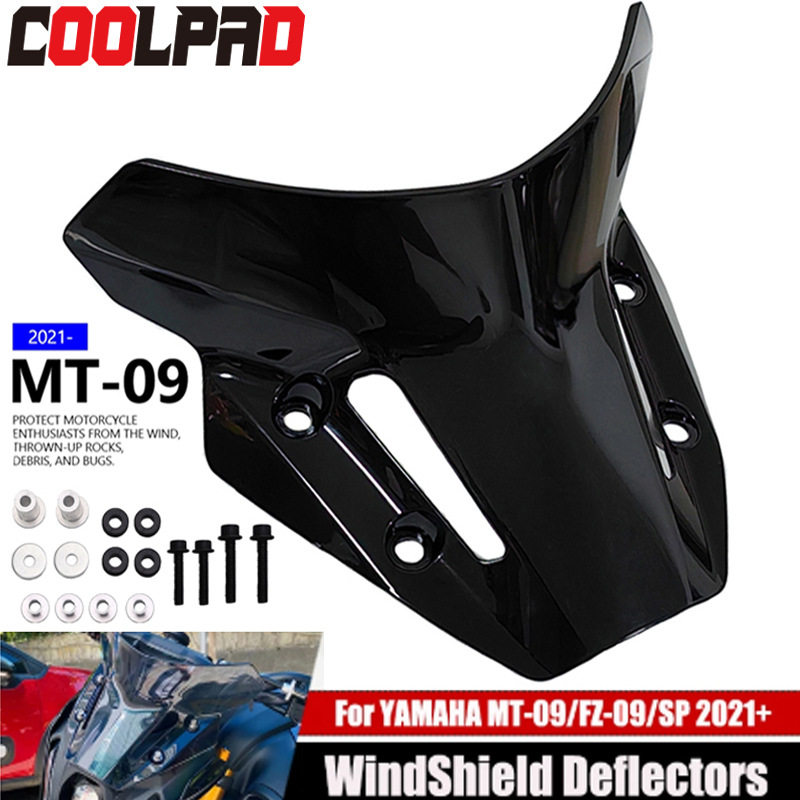 适用于雅马哈 MT-09 FZ09 MT09SP 改装前风挡专用挡风玻璃导流罩