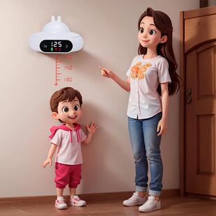 身高测量仪精准家用儿童电子宝宝红外线身高测量仪不伤墙记录神器