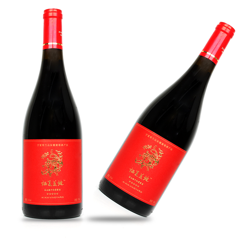 宁夏红葡萄酒贺兰山东麓葡萄酒栖夏美地黑比诺干红酒750ml*6瓶