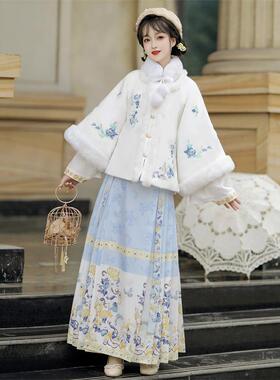 醉欢楼_兰亭 原创明制汉服女2025新款冬季袄裙加厚日常马面裙古装