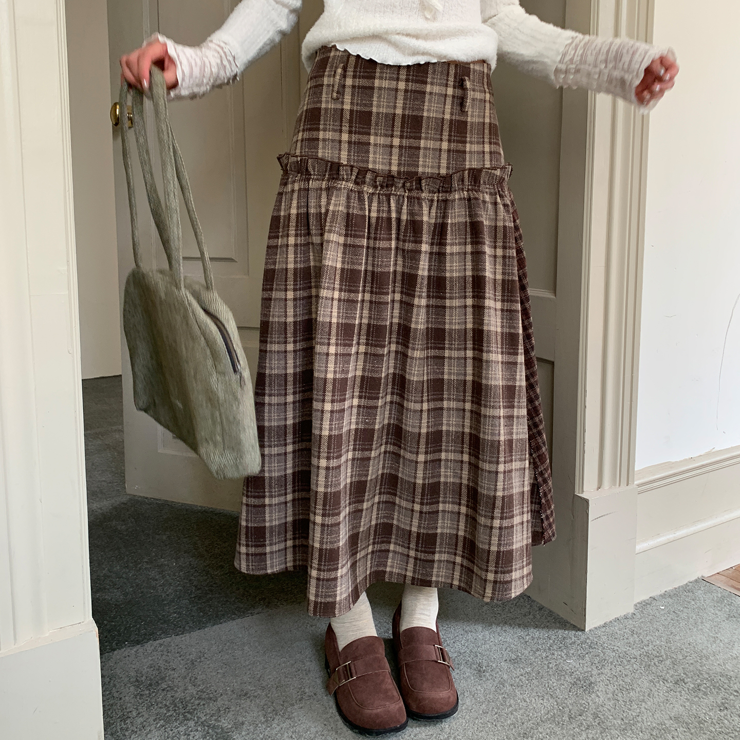 11/10 20:00【新品上新】尺尺间Lsland 格子半身裙