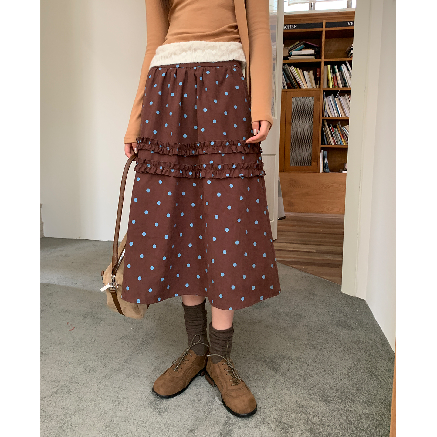 11/10 20:00【新品上新】尺尺间Lsland 波点木耳边半身裙