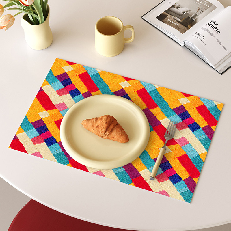 餐垫防水防油免洗小块桌垫ins艺术桌面皮革餐布台面垫子杯垫定制,居家布艺,桌布,淘宝优惠券,粉丝福利购,淘宝优惠卷
