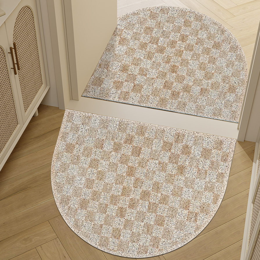 陌尼丝圈侘寂风入户门地垫防滑