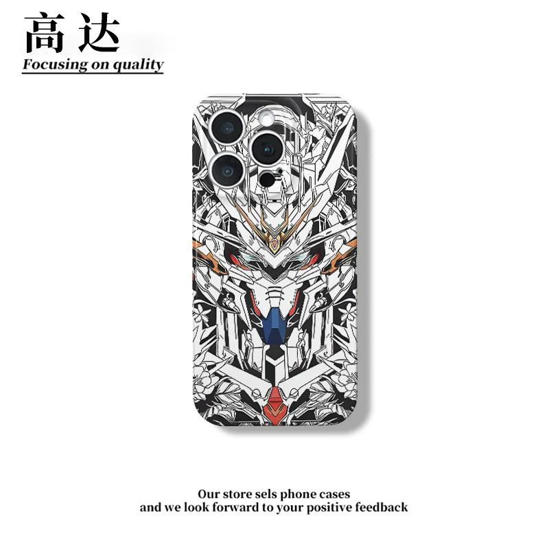 高达手机壳苹果17promax华为vivo剪纸iPhone16pro小米15动漫OPPO联名14周边13机动战士12机甲风11动漫p男适配