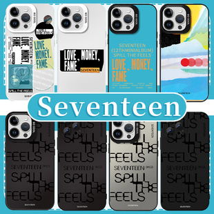 seventeen手机壳苹果16pro华为pura70同款iPhone15Promax小米14联名svt专辑lovemoneyfame克拉vivo适用OPPO13