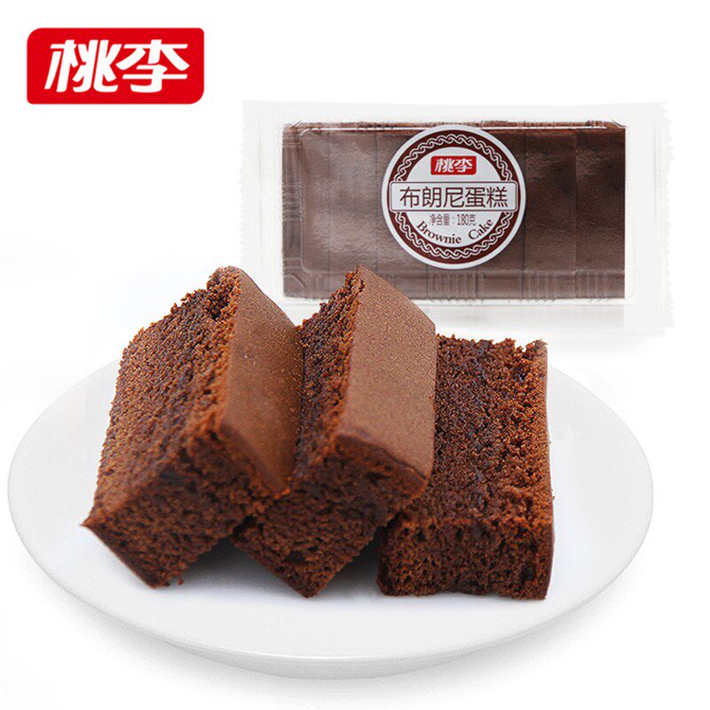 【保质期30天】桃李布朗尼巧克力蛋糕早餐每袋180g上海产苏州发货