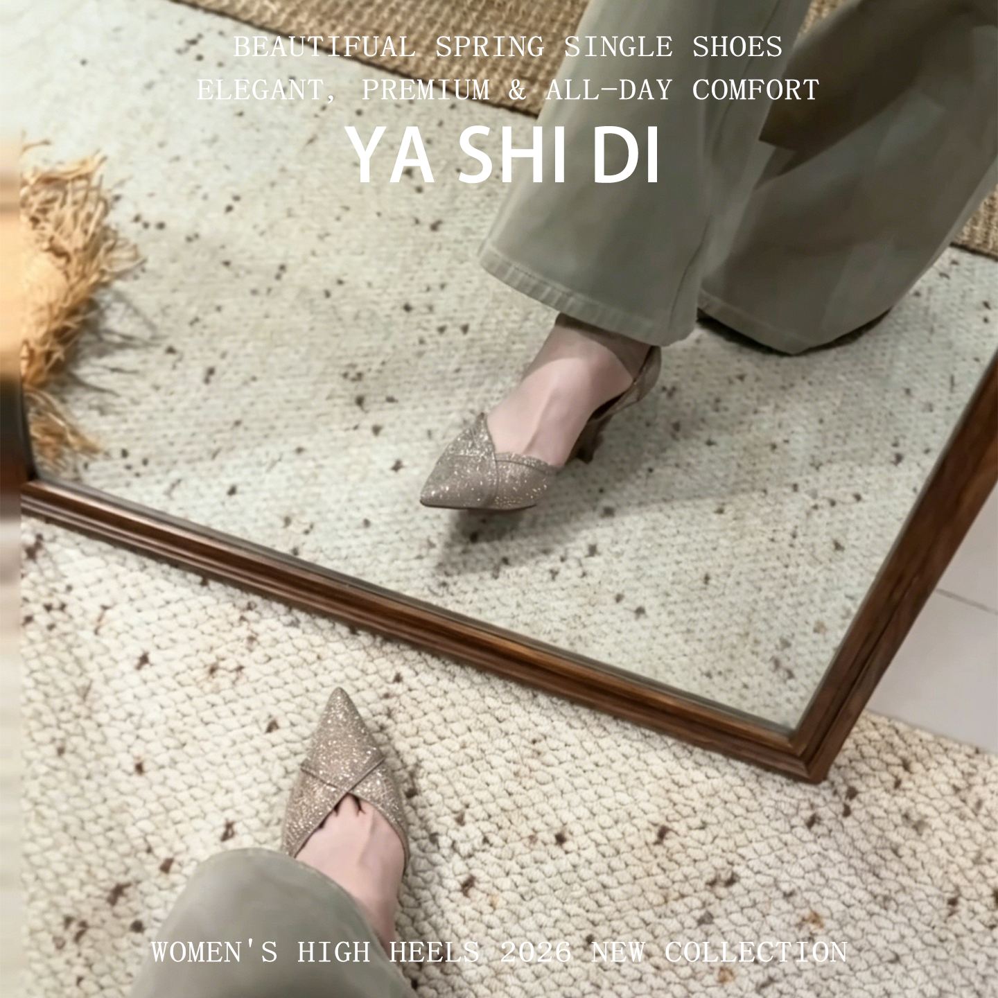 软底扣带凉鞋女款夏季高级感2026新款不累脚百搭外穿高跟鞋女细跟