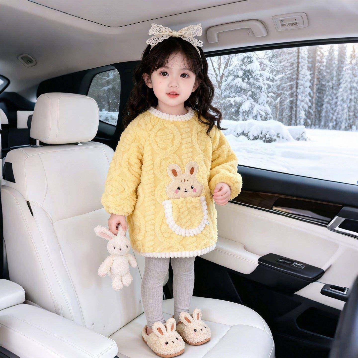 罩衣女宝宝外穿洋气冬加厚反穿衣儿童羽绒服防脏围裙罩衫吃饭围兜,童装/婴儿装/亲子装,反穿衣/罩衣,淘宝优惠券,粉丝福利购,淘宝优惠卷