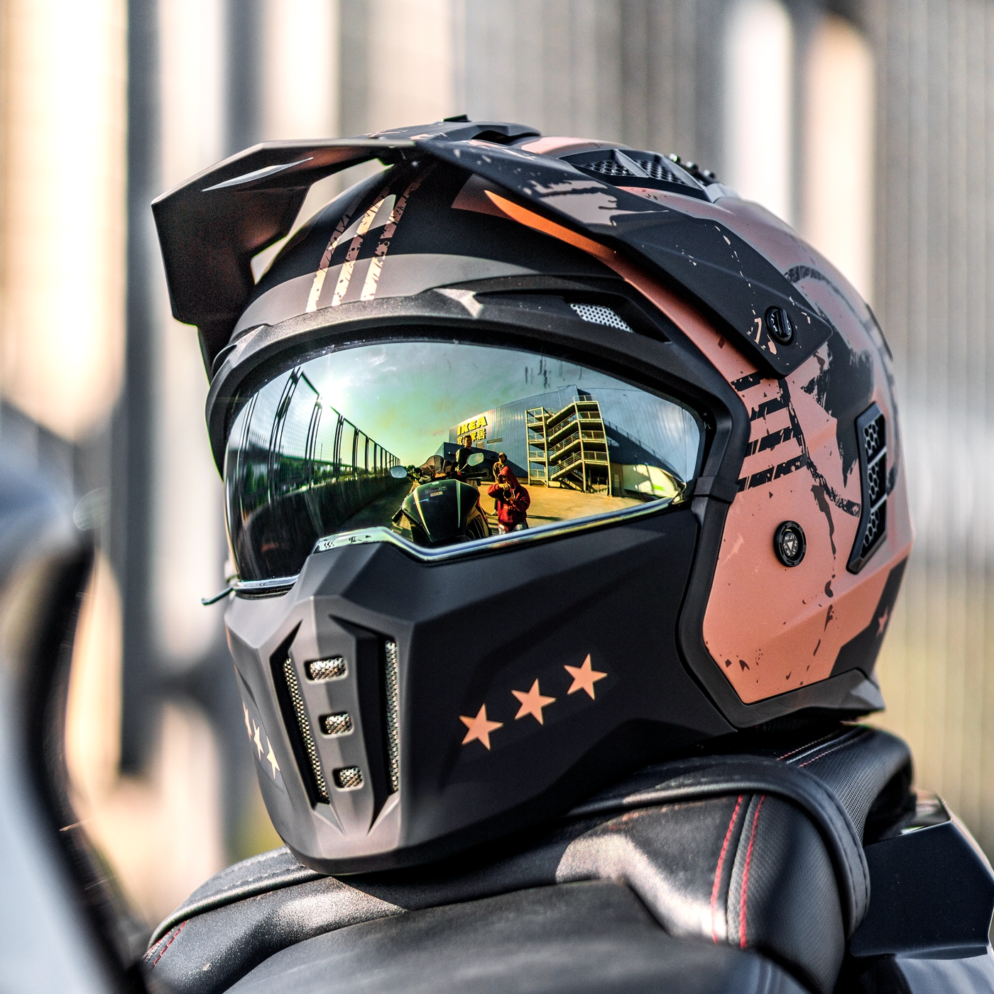 美国ILM复古盔摩托车四季头盔