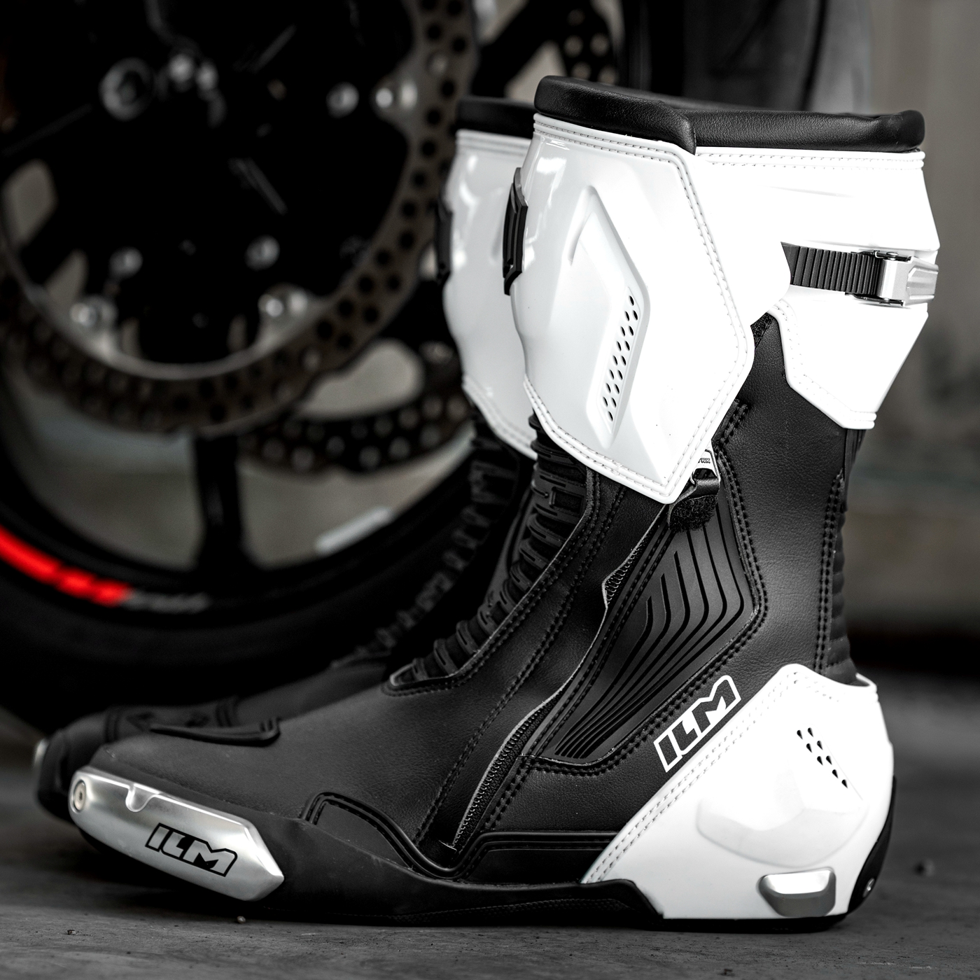 ILM摩托车骑行靴防摔透气