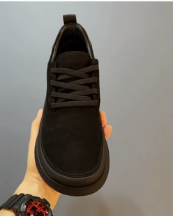 休闲鞋 时尚 男磨砂皮鞋 百搭透气超轻底系带男鞋 广州秋季 G048 新款