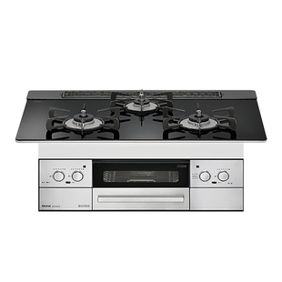 日本代购林内燃气灶LISSE嵌入日式三眼燃气灶具灶台带烤箱天燃气