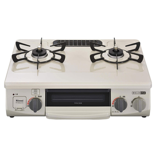 日本代购林内燃气灶台式日式双灶天燃气灶单面烤箱自动熄火液化气