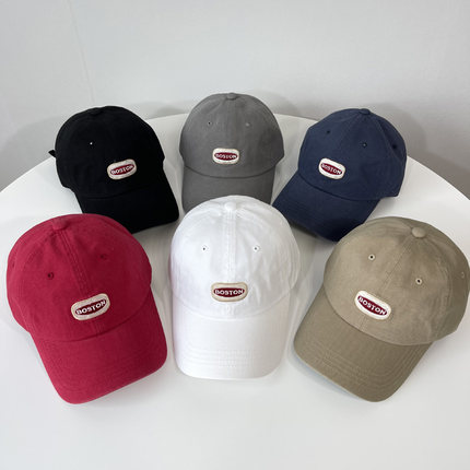 兰姐韩国东大门帽子代购时尚休闲刺绣字母棒球帽春夏显脸小鸭舌帽