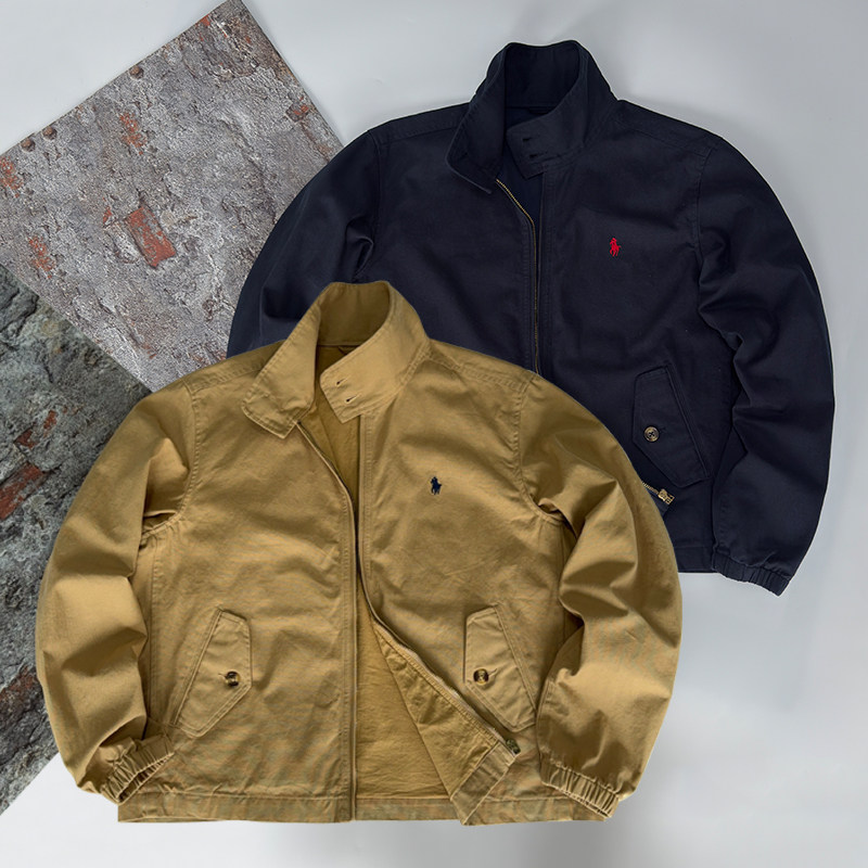 polo立领夹克外套女士小马标上衣