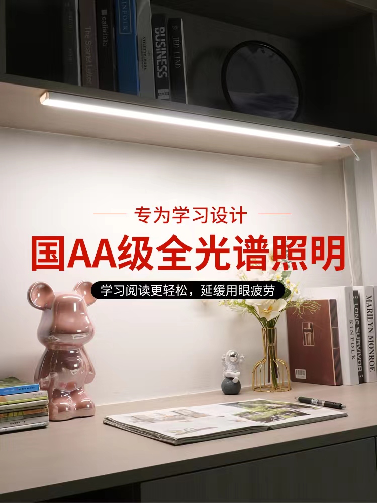 国AA全光谱儿童壁挂护眼灯学习专用书柜书桌墙壁挂灯插电式酷毙灯