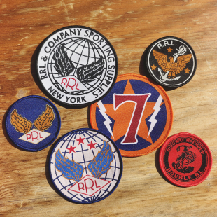 RRL进口DOUBLE RL POLO美式复古布贴徽章贴章补丁不带背胶6款