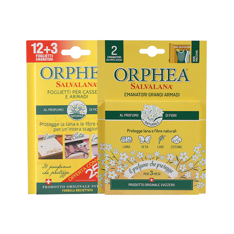 ORPHEA奥菲雅樟脑丸羊毛衫衣物衣柜防霉防蛀驱虫除味香片挂钩组合