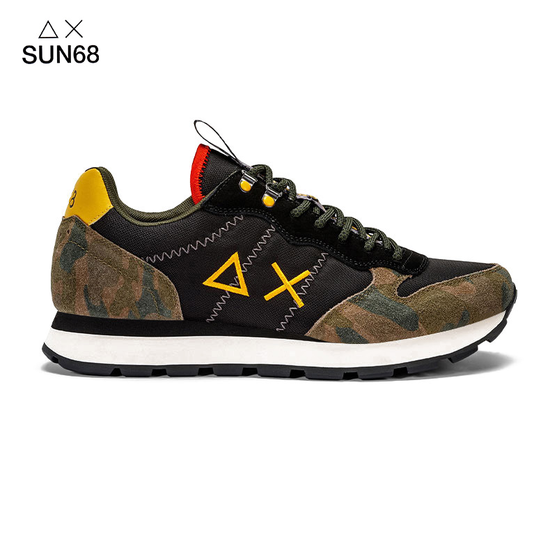SUN68意大利男士迷彩户外休闲鞋