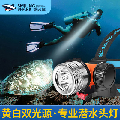 专业潜水头灯强光充电赶海专用