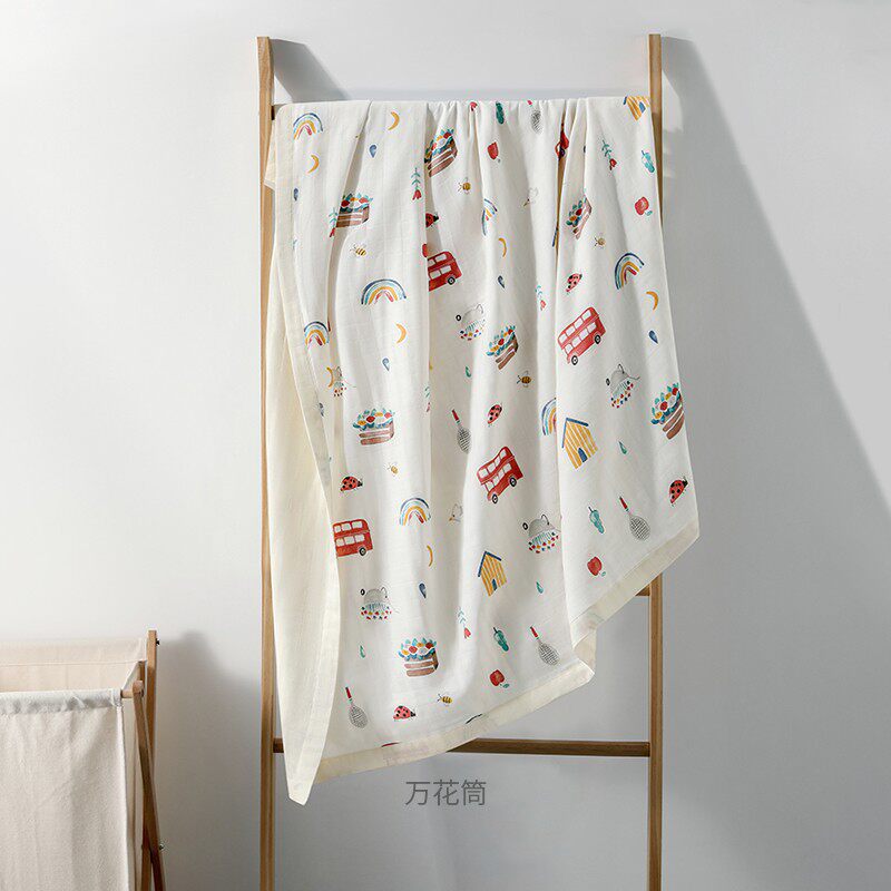 嫚熙纱罗婴儿盖毯竹纤维纱布空调被春秋夏季毛毯新生宝宝儿童被子怎么看?