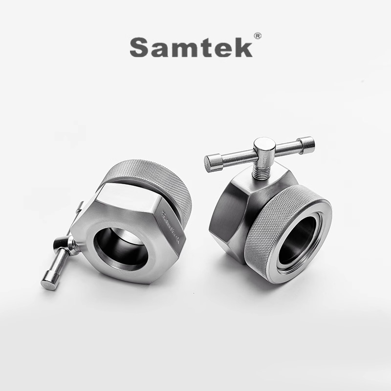 Samtek杠铃杆卡扣 专业力量举竞赛杠铃卡扣深蹲硬拉卧推单只2.5kg