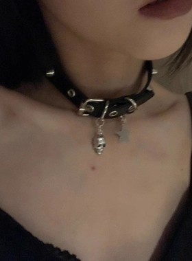 暗黑朋克y2k亚文化五角星项链