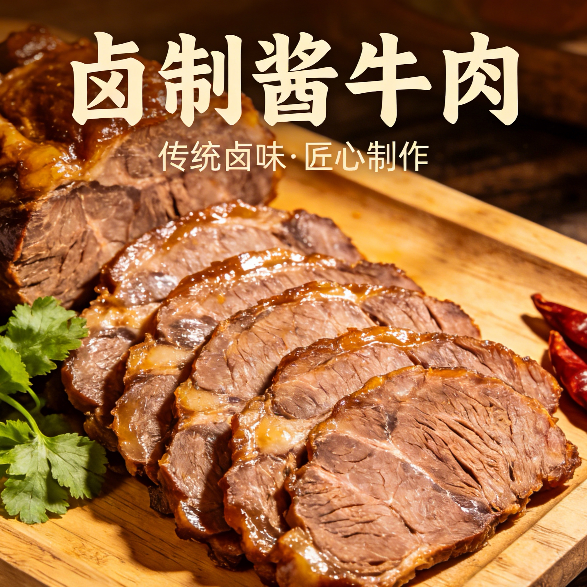 酱牛肉熟食真空150g即食五香卤牛肉小包装内蒙古正宗零食小吃