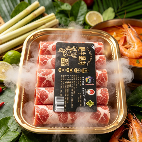 肥牛眼肉赤峰牛肉肥牛片肥牛卷牛肉卷片涮火锅食材1000g牛肉片