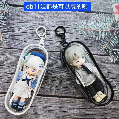 遛娃包新款溜密封式透明外出公仔棉花娃娃网红高透展示