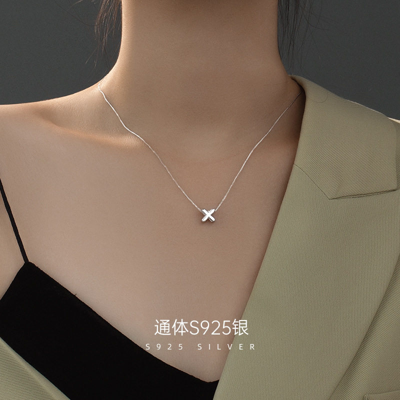 榕树下S925银26个字母项链女2022