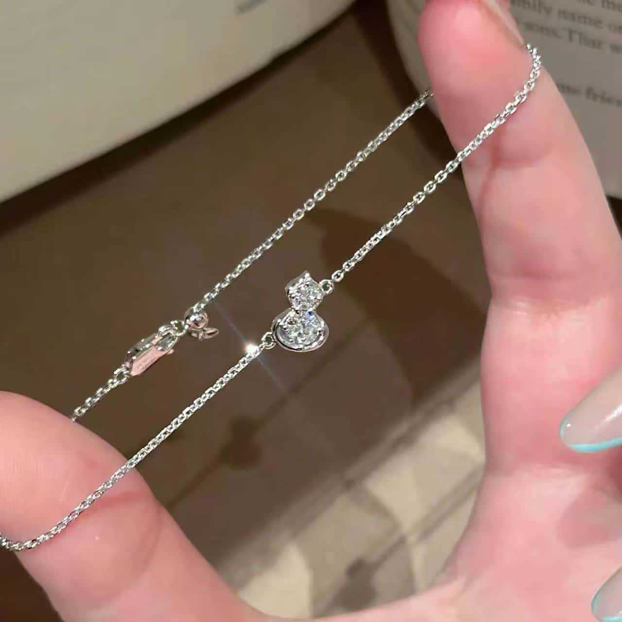 S925纯银葫芦手链女立体百搭时髦