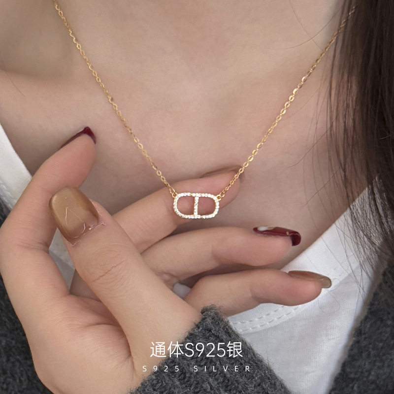 榕树下S925纯银韩国网红猪鼻子项