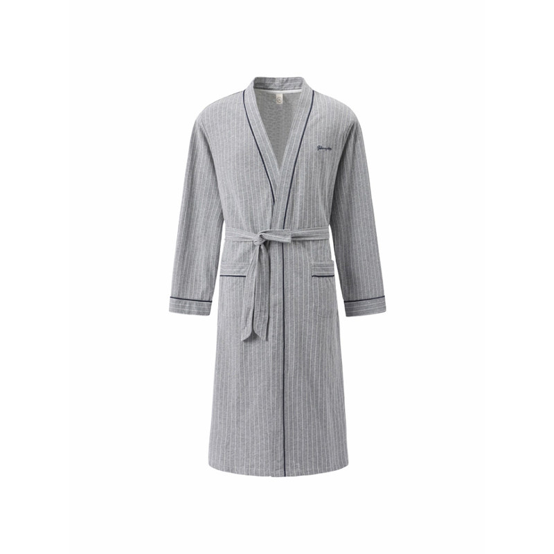 睡袍男2025年新款春秋季纯棉长袖浴衣和服大码宽松家居服女士浴袍