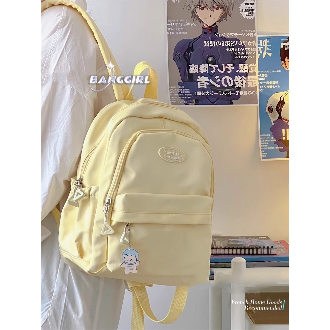 法国MlcanI Kans迷你双肩包可爱百搭大学生小书包女通勤妈咪背包