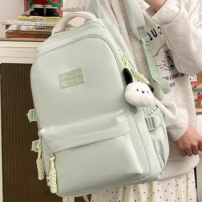 日本高颜值学院书包女初中生高中大学生大容量少女双肩包轻便背包