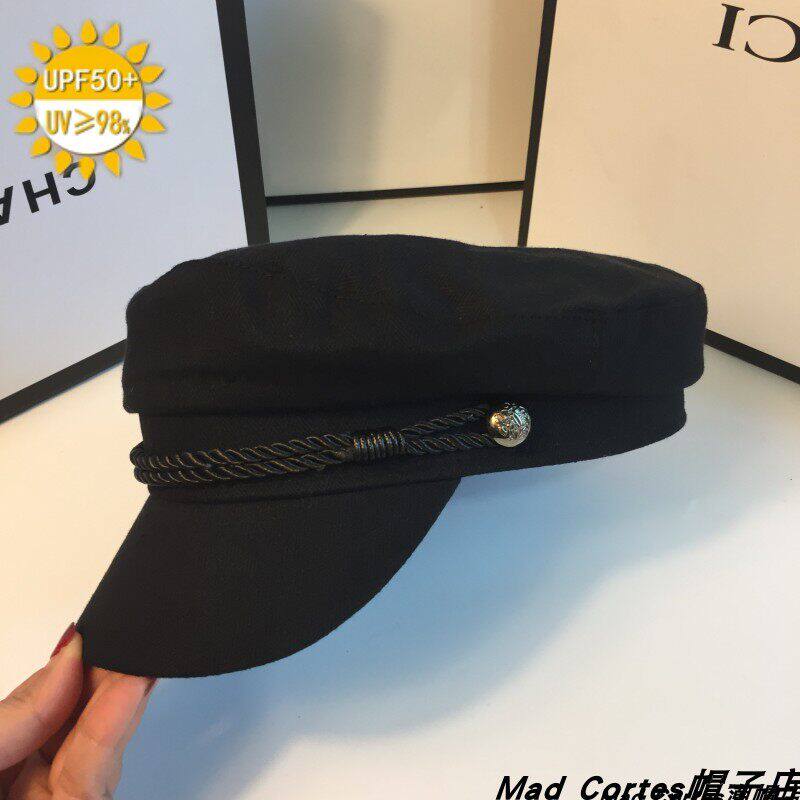 Mad Cortes日本高级感透气八角帽子女春夏季显脸小鸭舌帽报童帽潮