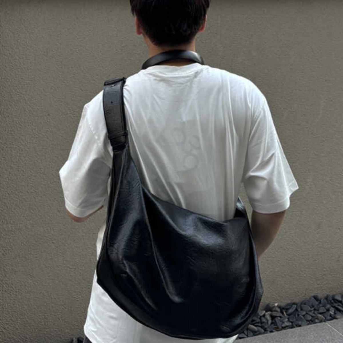 香港IT HKins韩系复古大容量饺子包高级感休闲单肩斜挎托特包男生